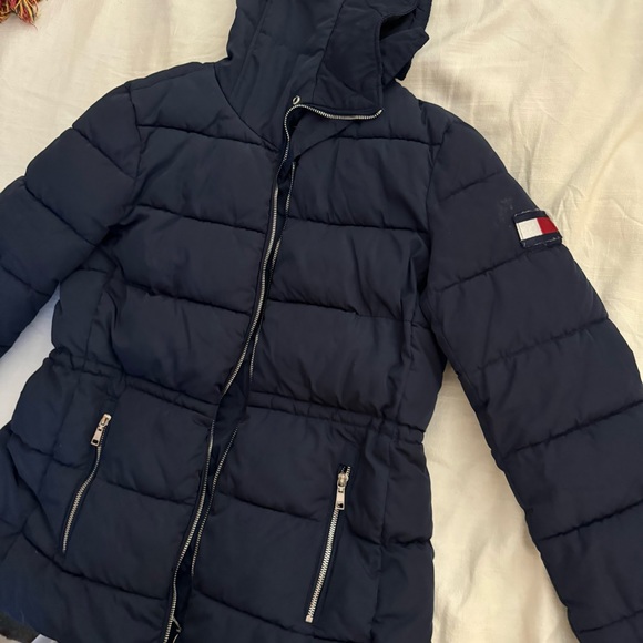 Tommy Hilfiger Navy Winter Coat - Picture 3 of 6